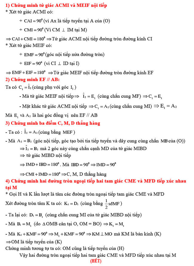 Đáp án đề thi thử vào 10 môn Toán số 2 trang 4