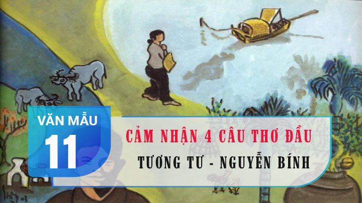 Cảm nhận bốn câu thơ đầu bài thơ Tương tư – Nguyễn Bính