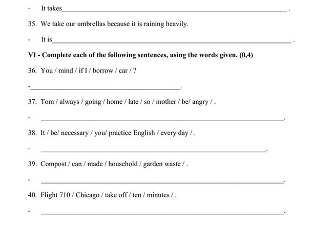 Đề thi thử môn Anh vào lớp 10 Bà Rịa - Vũng Tàu số 1 trang 4