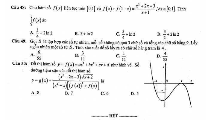 Đề thi thử môn toán 2019 trường THPT Nguyễn Khuyến - TP Hồ Chí Minh (Mã đề 402) trang 6