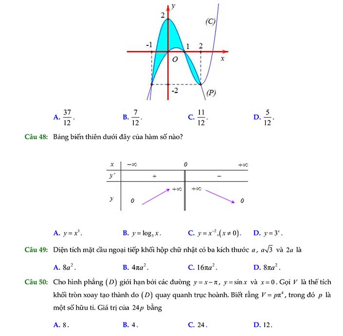 Đề thi thử thpt quốc gia 2019 môn toán chuyên Nguyễn Trãi - Hải Dương trang 7