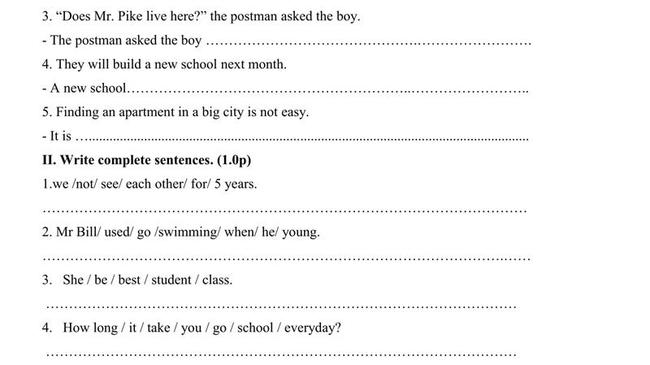 Đề thi thử môn Anh vào lớp 10 trường THPT Chuyên Lê Quý Đôn - Điện Biên trang 4