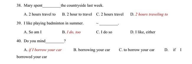 Đáp án đề thi thử môn Anh vào lớp 10 trường THPT Hùng Vương - Bình Định trang 5