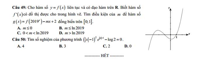Đề thi thử môn toán 2019 THPT Chuyên Ngoại Ngữ – Hà Nội trang 5