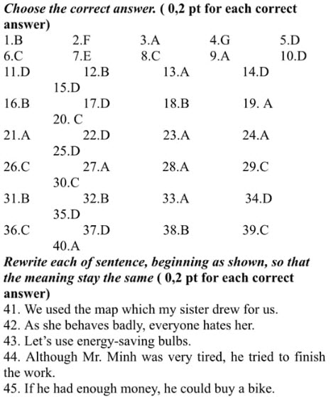 đáp án mã đề 03 tiếng anh thi học kì 2 đồng nai 2019