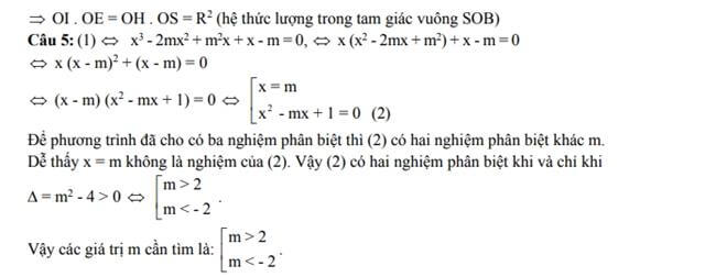 Đáp án Đề thi thử toán vào 10 THPT chuyên Nguyễn Bỉnh Khiêm - Quảng Nam trang 3