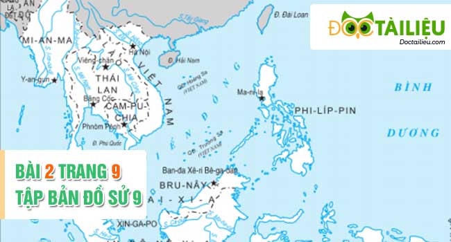 Hướng dẫn giải bài 2 trang 9 tập bản đồ sử 9