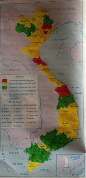 Lược đồ Cách mạng tháng Tám năm 1945