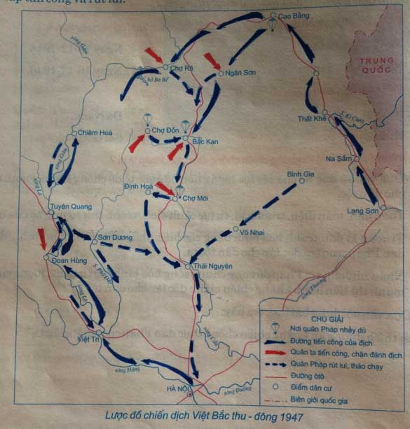 Lược đồ chiến dịch Việt Bắc thu - đông 194