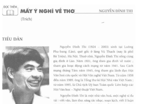 Nội dung và nghệ thuật bài Mấy ý nghĩ về thơ