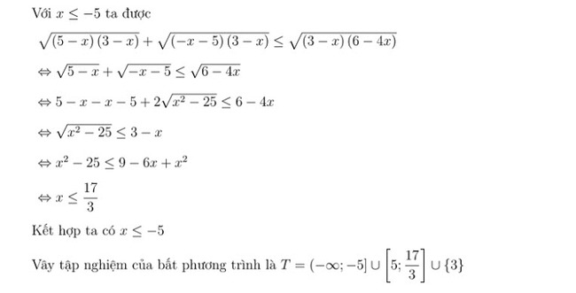 30 bài toán giải bất phương trình bài 16 phần 2