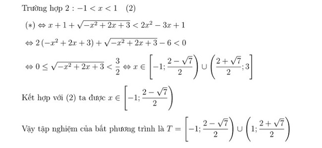 30 bài toán giải bất phương trình bài 6 phần 2