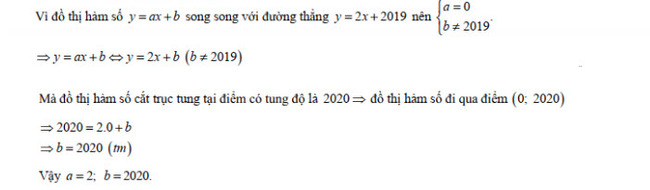 đáp án câu 4 đề thi Toán vào lớp 10 tỉnh Thái Nguyên năm 2019