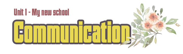 Communication - Unit 1 Tiếng Anh lớp 6