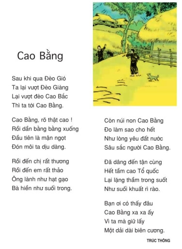 Tập đọc lớp 5: Cao Bằng, trang 41 sách giáo khoa Tiếng Việt 5 tập 2 tuần 22