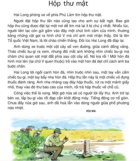 Tập đọc: Hộp thư mật trang 62 SGK Tiếng Việt lớp 5 tập 2