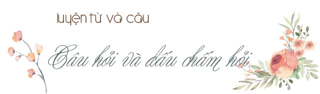 Luyện từ và câu lớp 4: Câu hỏi và dấu chấm hỏi trang 131 tuần 13 Luyện từ và câu lớp 4: Câu hỏi và dấu chấm hỏi trang 131 tuần 13