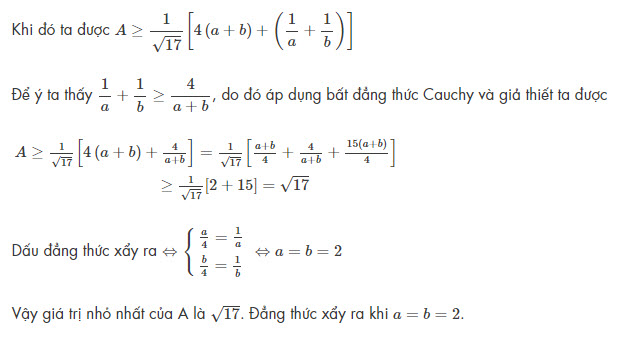 bài toán áp dụng bất đẳng thức Bunhiacopxki số 1