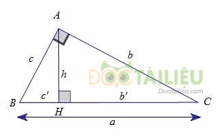 Tổng hợp lý thuyết chương 1 phần Hình học: Hệ thức lượng trong tam giác vuông ảnh 2