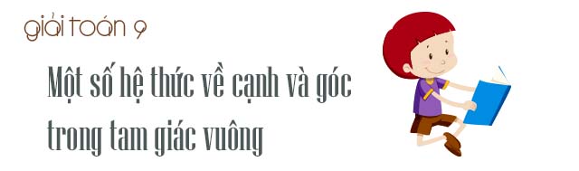 Lý thuyết về một số hệ thức về cạnh và góc trong tam giác vuông ảnh 1