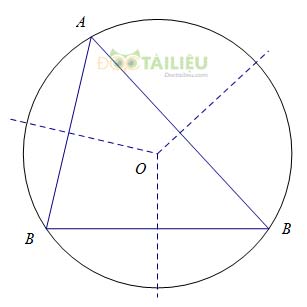 Lý thuyết về sự xác định đường tròn - tính chất đối xứng của đường tròn ảnh 3