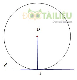 Lý thuyết về dấu hiệu nhận biết tiếp tuyến của đường tròn ảnh 2