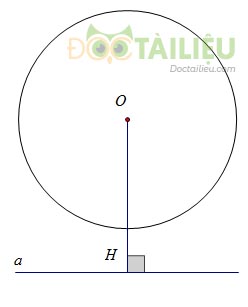 Lý thuyết về vị trí tương đối của đường thẳng và đường tròn ảnh 4