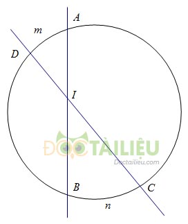 Lý thuyết góc có đỉnh ở bên trong đường tròn, góc có đỉnh ở bên ngoài đường tròn ảnh 2