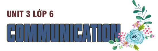 Unit 3 lớp 6 Communication