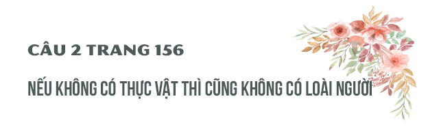 Câu 2 trang 156 SGK Sinh học 6 