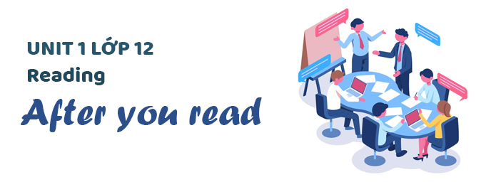 After you read Reading - Unit 1 lớp 12 