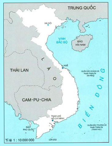 Tỉ lệ bản đồ Việt Nam