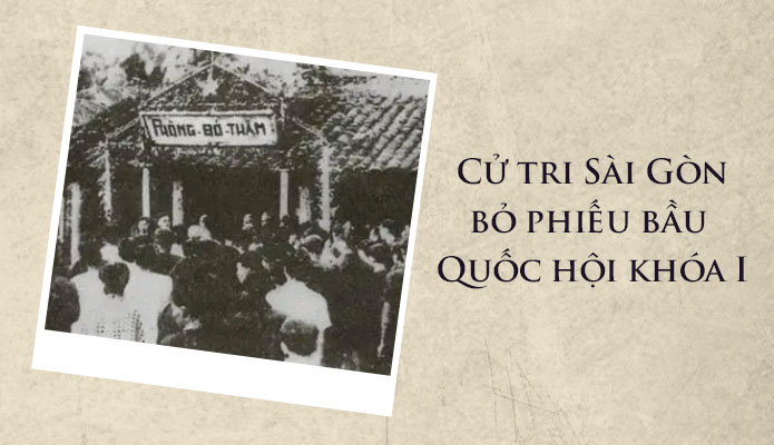 Cử tri Sài Gòn bỏ phiếu bầu Quốc hội khóa 1