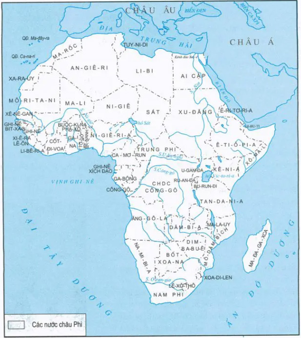 Lược đó các nước châu Phi sau Chiến tranh thế giới thứ hai