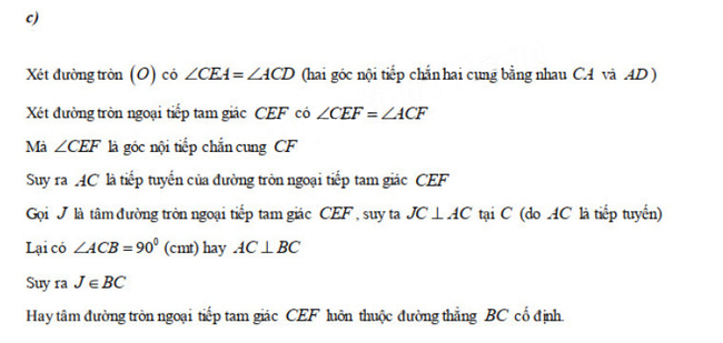 Đáp án câu 4c đề thi tuyển sinh vào lớp 10 môn Toán năm 2020 Ninh Thuận