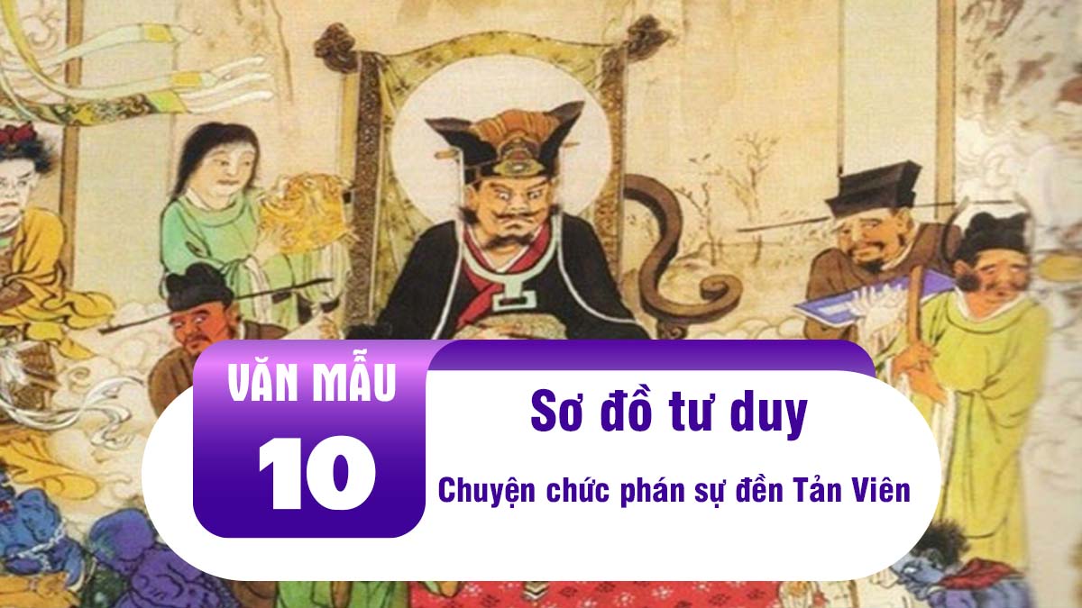 Sơ đồ tư duy Chuyện chức phán sự đền Tản Viên – Nguyễn Dữ