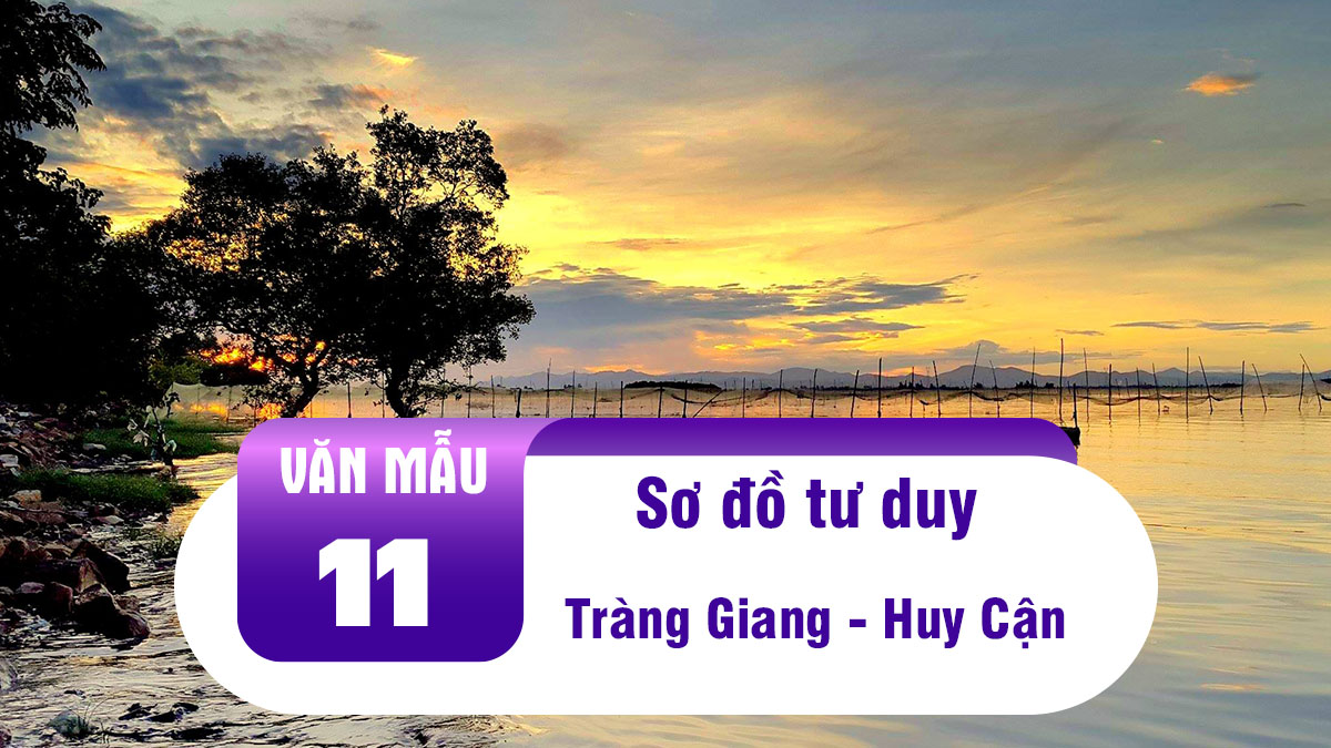 What is the mind map for the poem Tràng Giang?