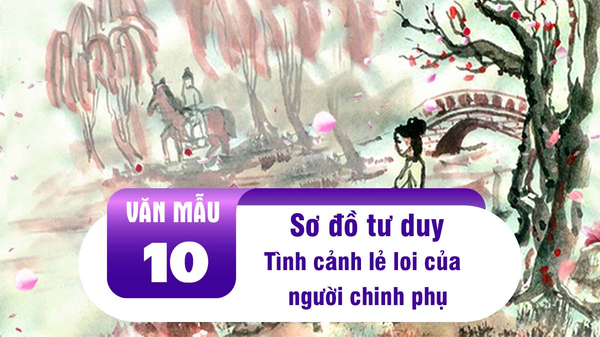 Sơ đồ tư duy Tình cảnh lẻ loi của người chinh phụ – Đặng Trần Côn