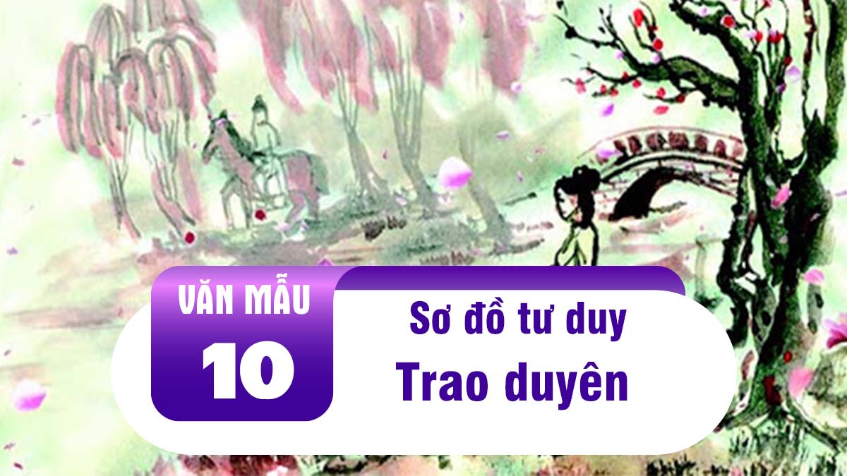 Sơ đồ tư duy Trao duyên – trích Truyện Kiều (Nguyễn Du)