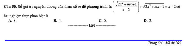 đề thi thử THPT Quốc gia 2020 môn Toán THPT Nguyễn Hiền trang 5