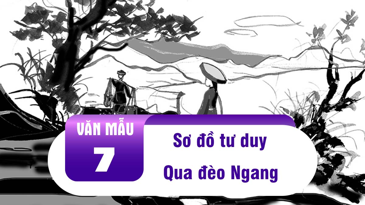 Sơ đồ tư duy Qua đèo Ngang – Bà Huyện Thanh Quan