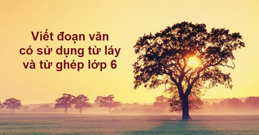 Viết đoạn văn có sử dụng từ láy và từ ghép lớp 6