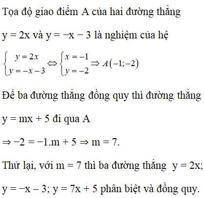 Trắc nghiệm bài 2 chương 2 Đại số 10 Hàm số y = ax + b câu 14
