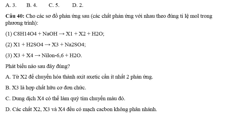 Đề thi thử tốt nghiệp THPT năm 2021 trường Lương Thế Vinh (HN) lần 1 ảnh 6