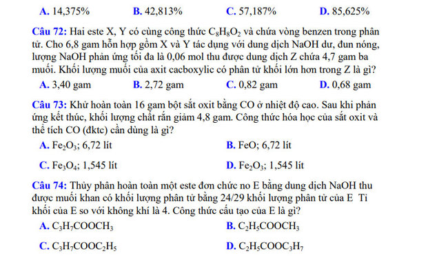 Đề thi thử tốt nghiệp THPT 2021 môn Hóa lần 3 trường Nguyễn Viết Xuân trang 9