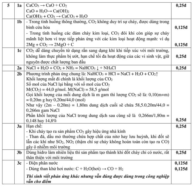 Đáp án đề thi môn hoá chuyên vào 10 năm 2018 trường THPT Lê Hồng Phong trang 4