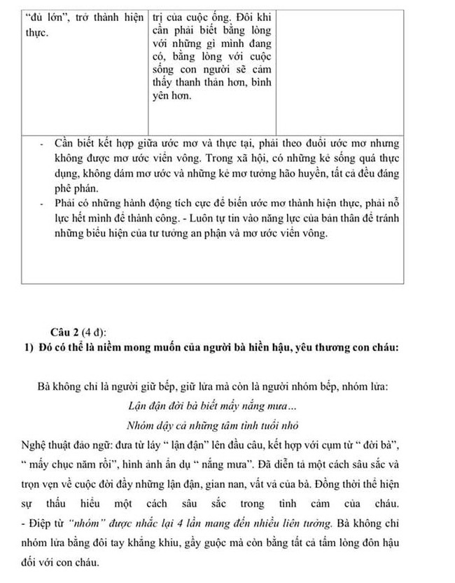 Đáp án đề thi thử lớp 10 môn văn 2021 THPT Trí Đức lần 9 ảnh 3