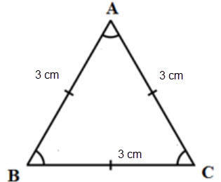 Bài 4.23 trang 96 Toán lớp 6 Tập 1 (Kết nối tri thức): Vẽ tam giác đều ABC cạnh 3cm