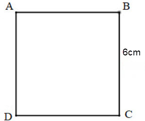 Vẽ hình vuông ABCD có cạnh 6 cm: Bài 4.30 trang 96 Toán lớp 6 Tập 1 (Kết nối tri thức)