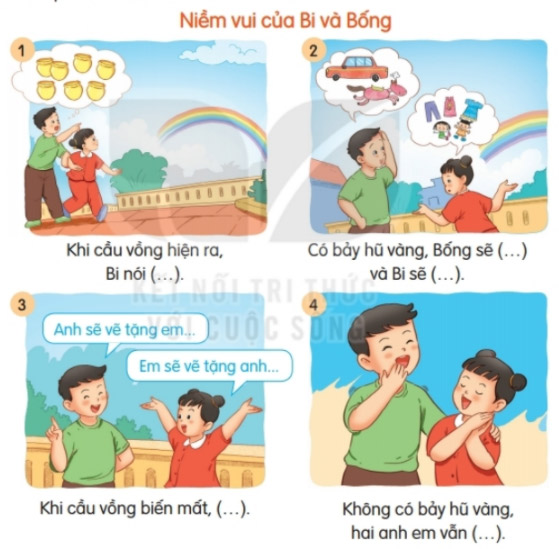 Giải bài tập Tiếng Việt 2  tập 1 Bài 3 Kết nối tri thức câu 1 phần nói và nghe